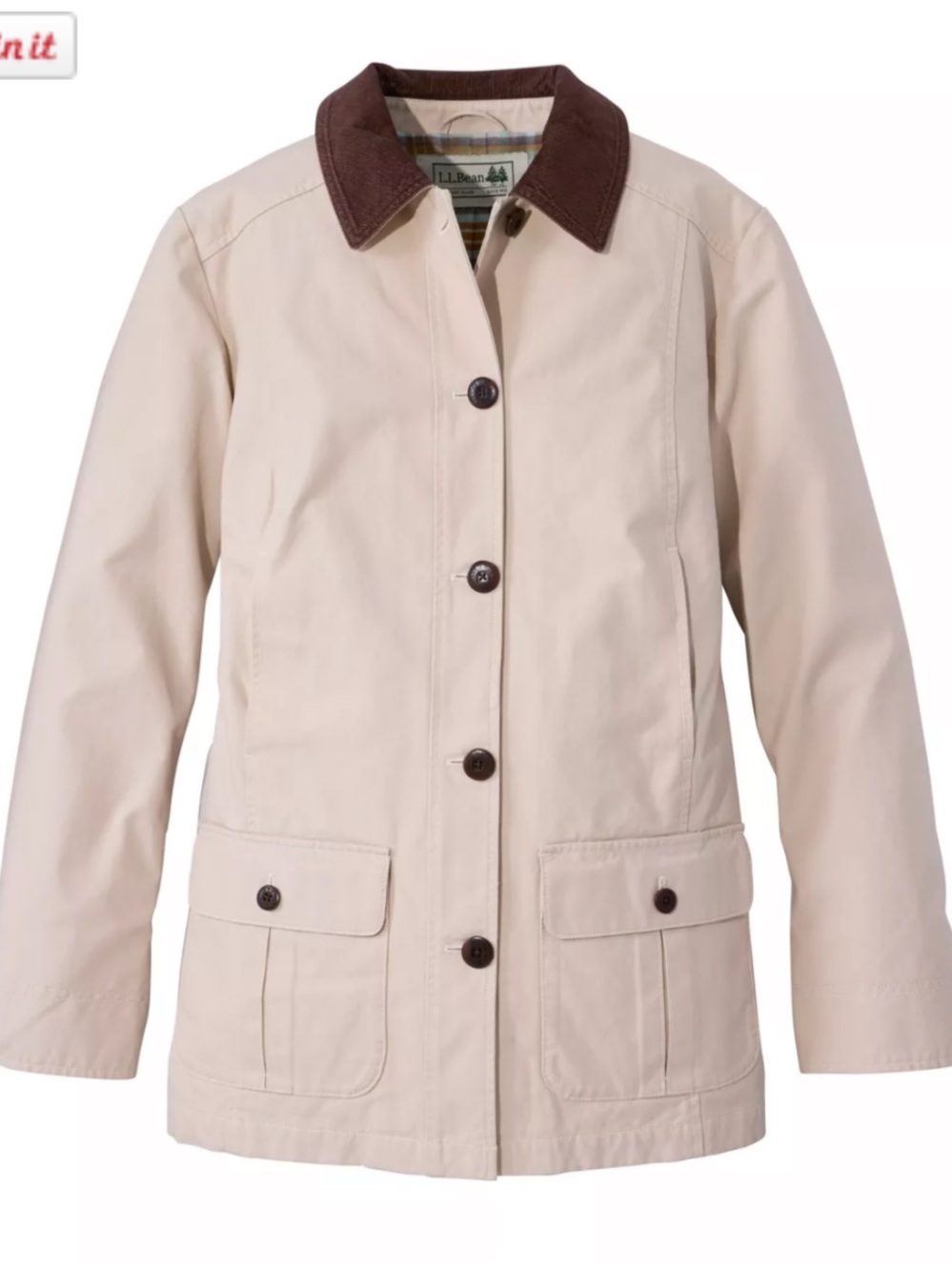 LL Bean XL Reg Adirondack Barn Chore Jacket Deep  Stone Tan New no tag